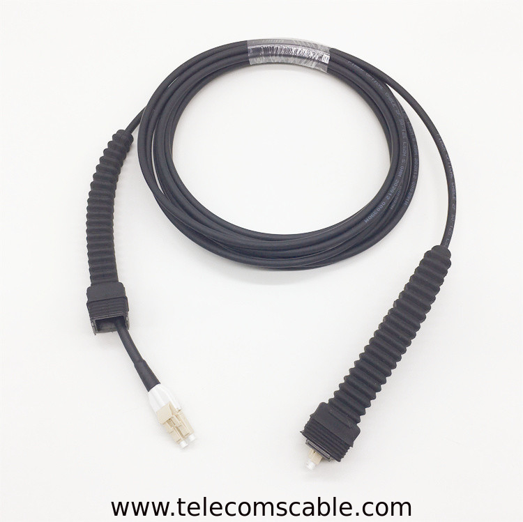 FUFAY MM OD fiber cable with NSN uni boot, LC OD-LC OD dual 100m, Dia of 5.0mm